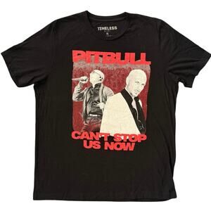Pit Bull Can’t Stop Us Now Summer Tour 2022 Double Sided Shirt Adult XL